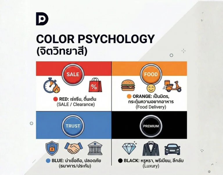 Color Psychology เมื่อสีสันกำหนดอารมณ์และยอดขาย จิตวิทยาที่แบรนด์ระดับโลกเลือกใช้